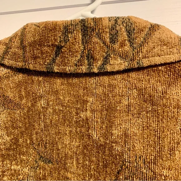 Painted Pony Cropped Blazer Jacket Women Sz M Tapestry Artsy Giraffe Safari Boho - Picture 10 of 14